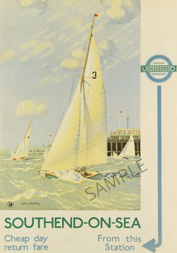 Vintage railway poster - vintage,