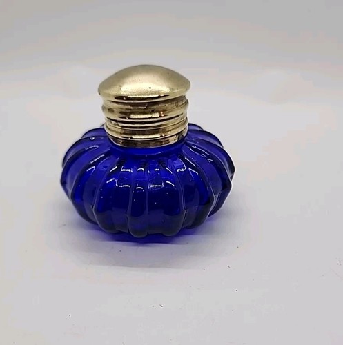 Vintage blue glass ink - vintage,