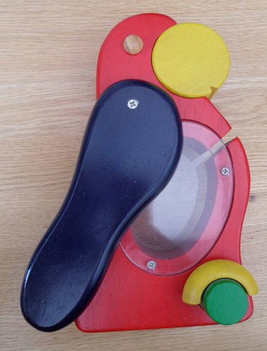 Wooden toy parrot - wooden, money