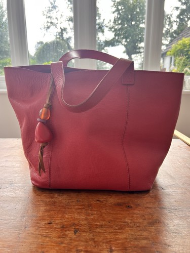 Boden 100 red leather tote - 100%,