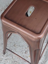 VINTAGE COPPER style metal bar stool- 750mm high - NO RESERVE