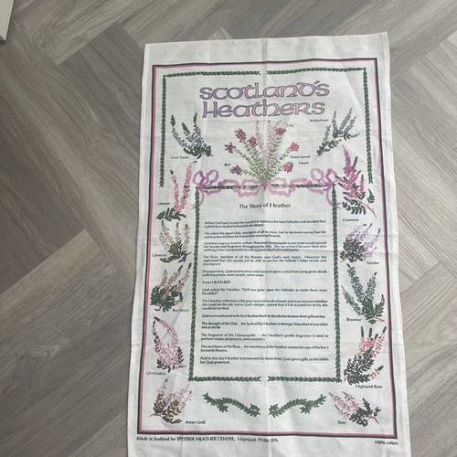 Scottish heathers tea towel - heathers,
