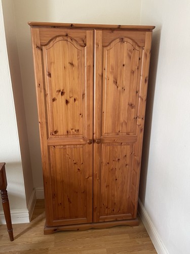 Solid pine wood wardrobe good - solid,
