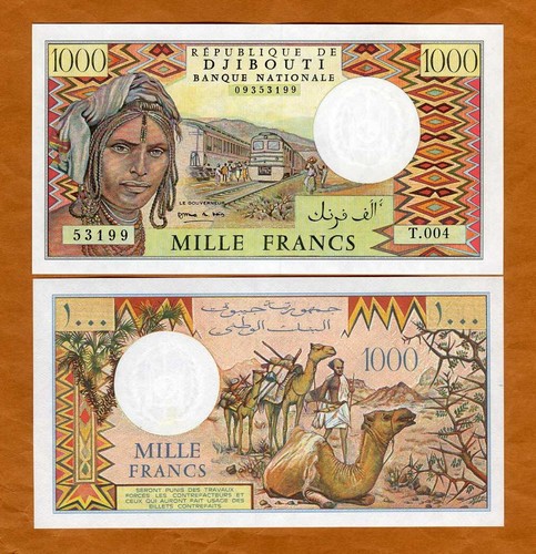 Djibouti 1000 francs - 1000, nd