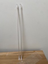 2 x 17 Inches Acrylic Clear Blind Tilt Wand Rod Replacement Opener Stick