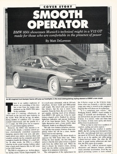 1990 bmw 850i v12 - coupe,