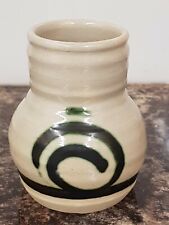 Vintage Scottish Moffat Studio Pottery Stoneware Vase Signed