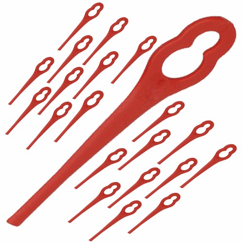 Red plastic blades - plastic, mac