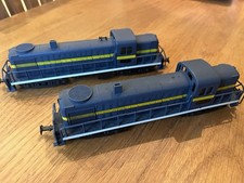 AHM SNCF Switcher  Diesel Locomotive Bo-Bo Blue x 2 (untested)