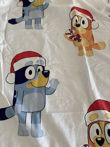 Bluey fabric shower curtain - bluey,