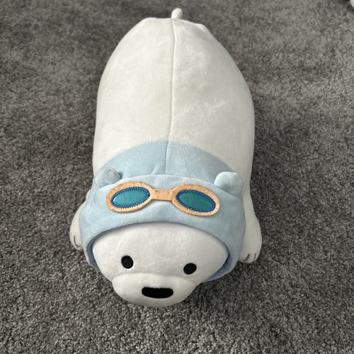 Polar bear soft plush toy - toy, used