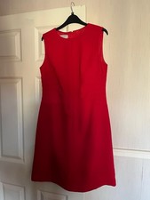 New Hobbs Red Shift Dress, Size 14