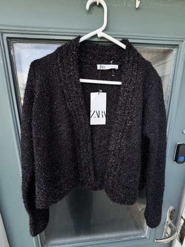 Zara black fluffy - zara,