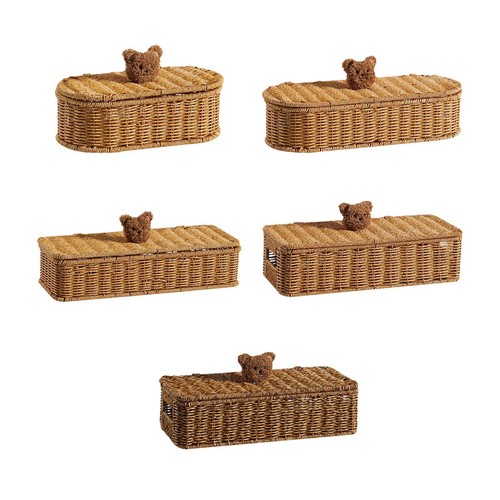Synthetic wicker storage - synthetic, box