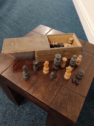 Complete antique regency chess - complete,