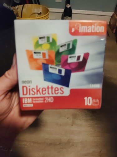 Imation neon diskettes - imation,