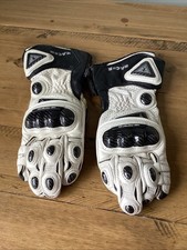 Racer High Speed Motorcycle Motorbike Gloves Armoured Leather Kangaroo Black S