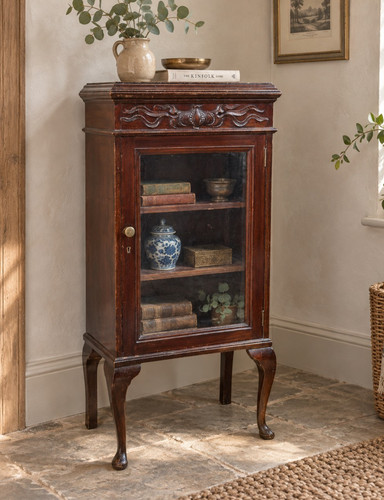Antique mahogany display - mahogany,