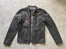 Superdry men leather biker - leather,