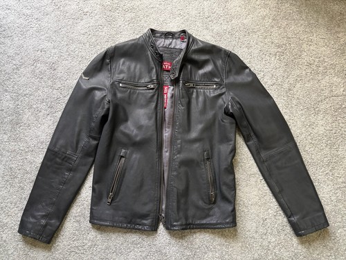 Superdry men leather biker - superdry,