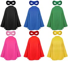 SUPERHERO CAPE AND MASK ADULT