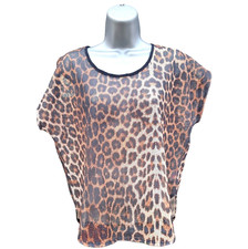 Leopard Print Mesh Crop