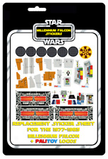 Star Wars Millennium Falcon Vintage Replacement Sticker Sheet VTG Chess Table
