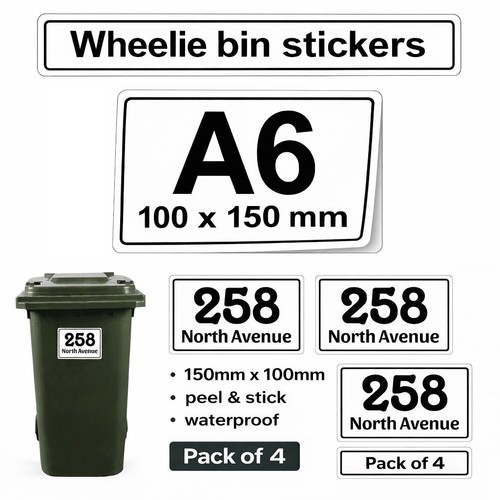 Personalised wheelie bin - personalised,