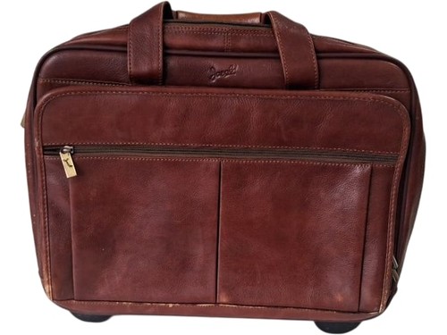 Jacob leather briefcase - leather,
