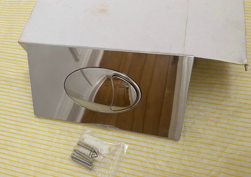 Chrome toilet dual - dual, push