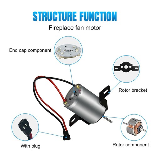 Fireplace fan motor - fireplace,