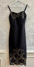 NEW+TAGS - LISA JAYNE DANN Black Lace Pencil Formal Occasion Races Dress 8