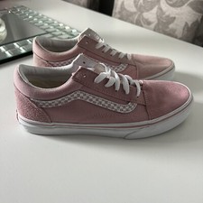 Vans Pink Suede Check Pumps