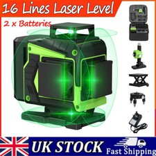2025 4D 16 Lines Laser Level 360° Green Auto Self Leveling Rotary Cross Measure