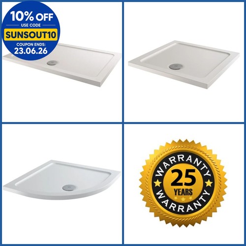 Shower tray enclosure - tray, slimline
