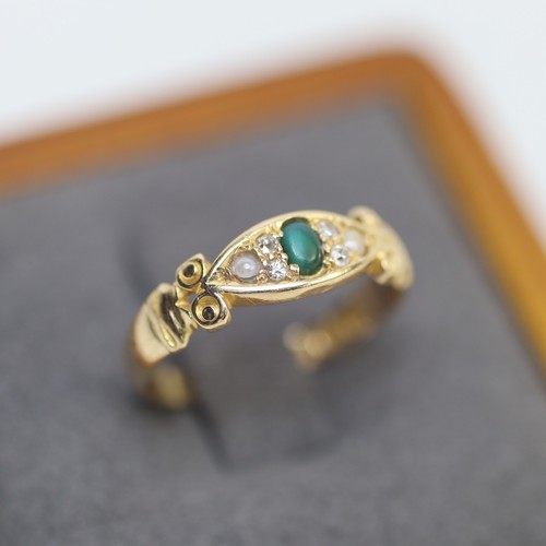 Antique edwardian 18ct gold - antique,