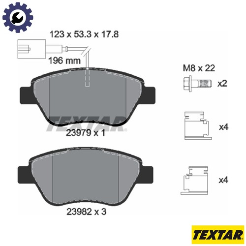 Brake pad set disc - brake,