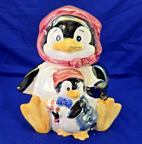 Vintage pearlescent penguin - pearlescent, &