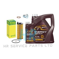 6L 5W30 OIL & MANN OIL FILTER
