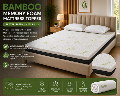 Luxury 4cm bamboo memory - luxury,