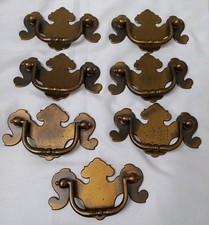 Ethan Allen Set of 7 Heirloom A 2185 DC Colonial Handle Pullsl Copper & Brass