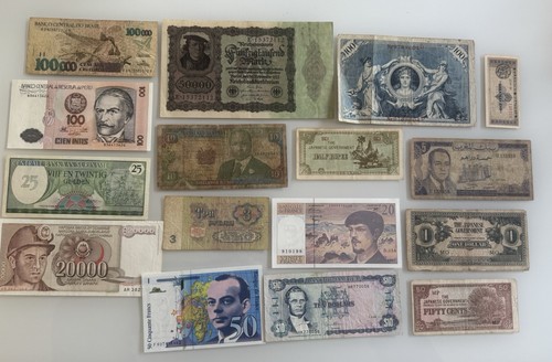 World vintage banknotes - world,