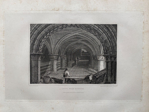 1831 antique print york - antique, print;