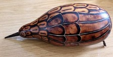 Mate Burilado Gourd Bird Folk Art