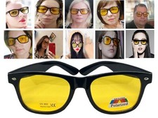 Polarised Night Driving Sunglasses Unisex HD Vision Anti Glare Fog Snow UV400