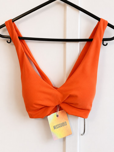 Missguided neon orange bikini - neon,