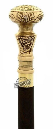 Victorian wooden walking stick - victorian,
