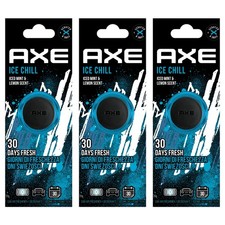 3 x AXE 3D MINI Vent Car Air Freshener ICE CHILL scent MINT/LEMON
