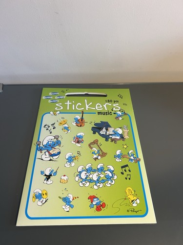 180 smurf stickers music - smurf,