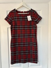 Next Bnwt Tartan Dress UK Size